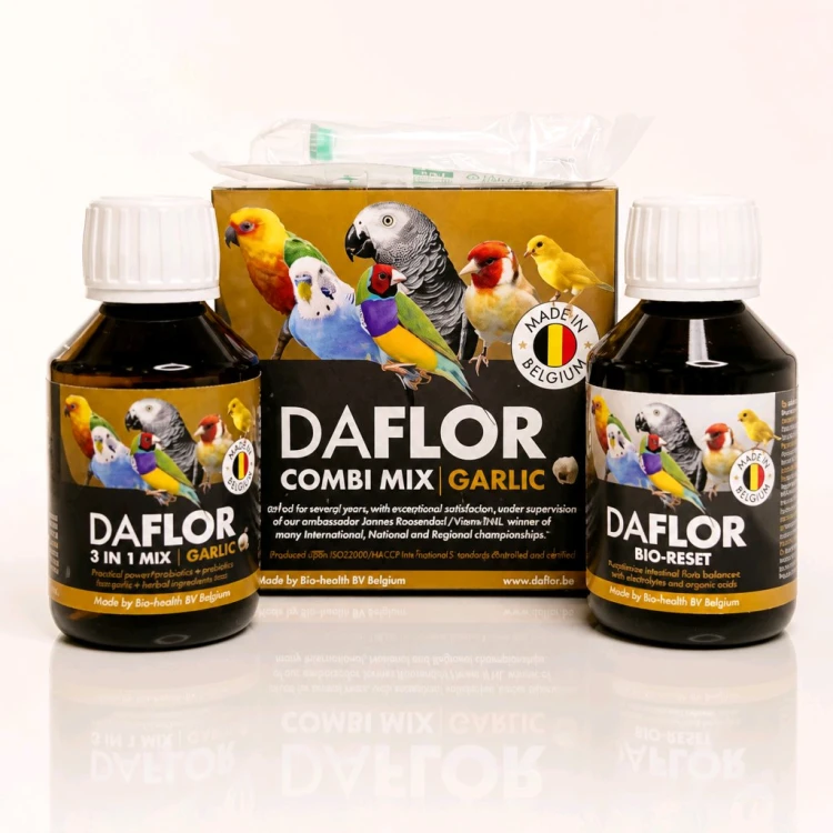 Daflor Combi Mix Garlic zestaw z czosnkiem dla ptaków egzotycznych | Daflor Polska